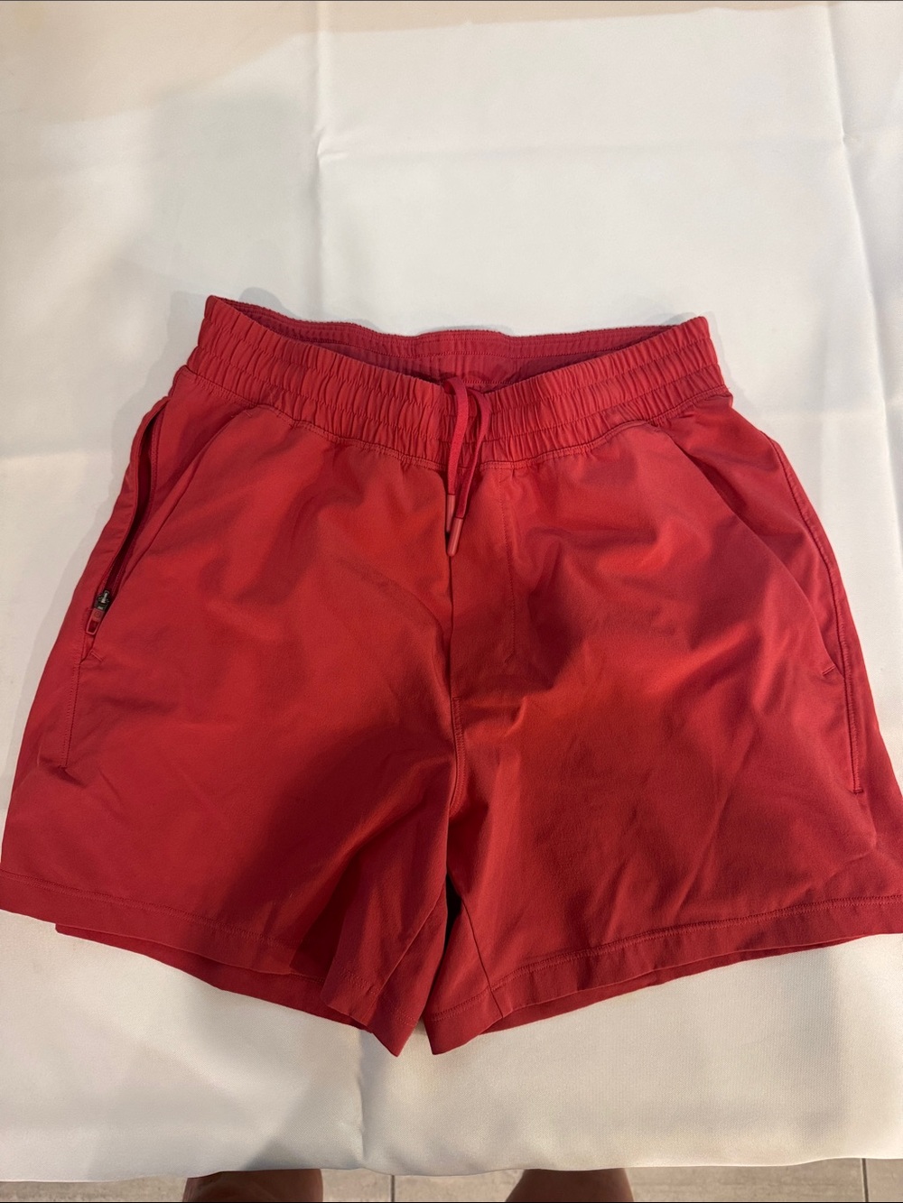 lululemon athletica Red Athletic Drawstring Shorts